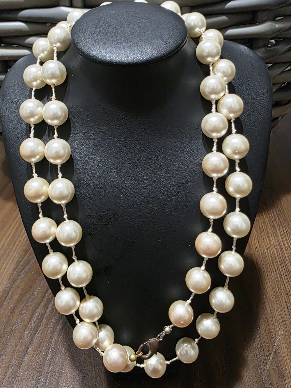 Classic Cream Pearl Double-Strand Necklace
